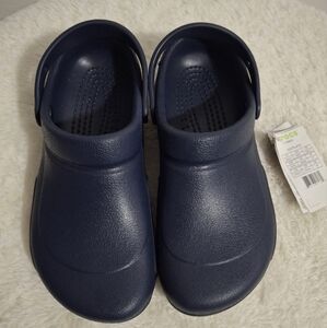 Blue CROCS Unisex Bistro Work Clogs Size M9/W11.